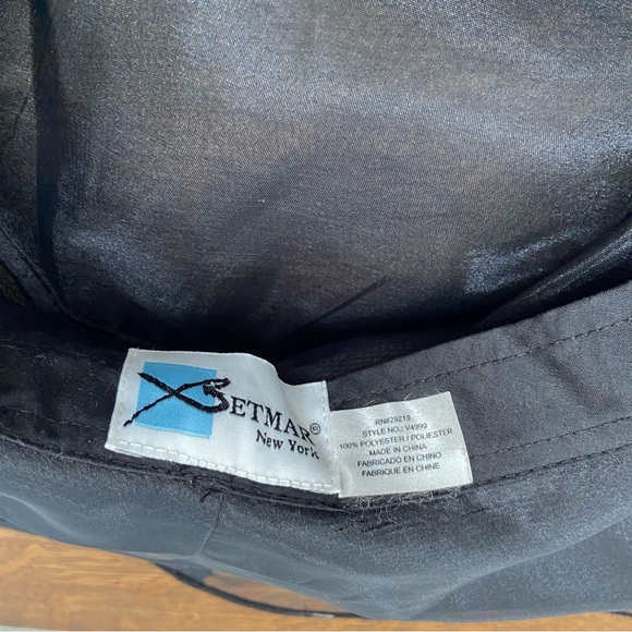 VINTAGE BETMAR NEW YORK BLACK BOW TULLE SHEER DRAMATIC DERBY WOMENS RETRO HAT - Picture 11 of 13